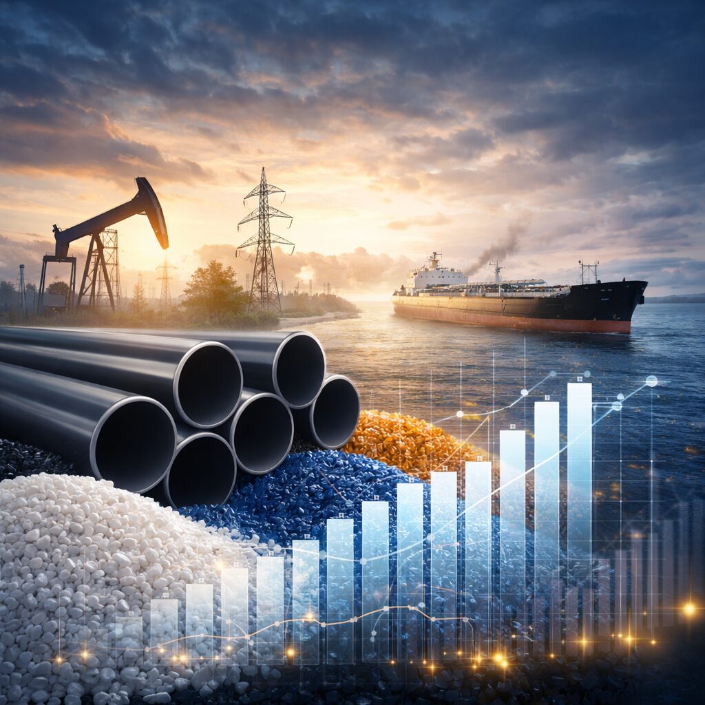 Rohstoffentwicklung setzt Kunststofferzeuger und Kunststoffrohrhersteller unter Kostendruck