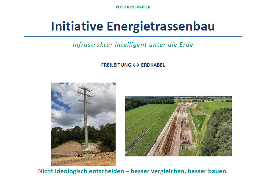 KRV unterstützt Initiative Energietrassenbau